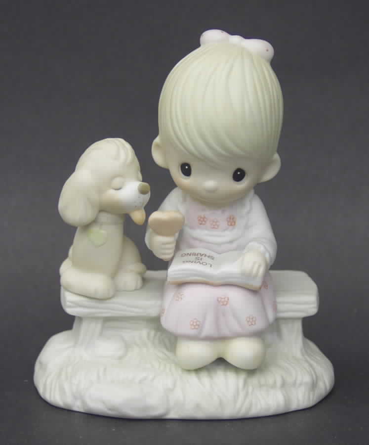 Loving Is Sharing-Girl Fish-Loving Is Sharing - Fish Trademark With Box by Precious Moments-1