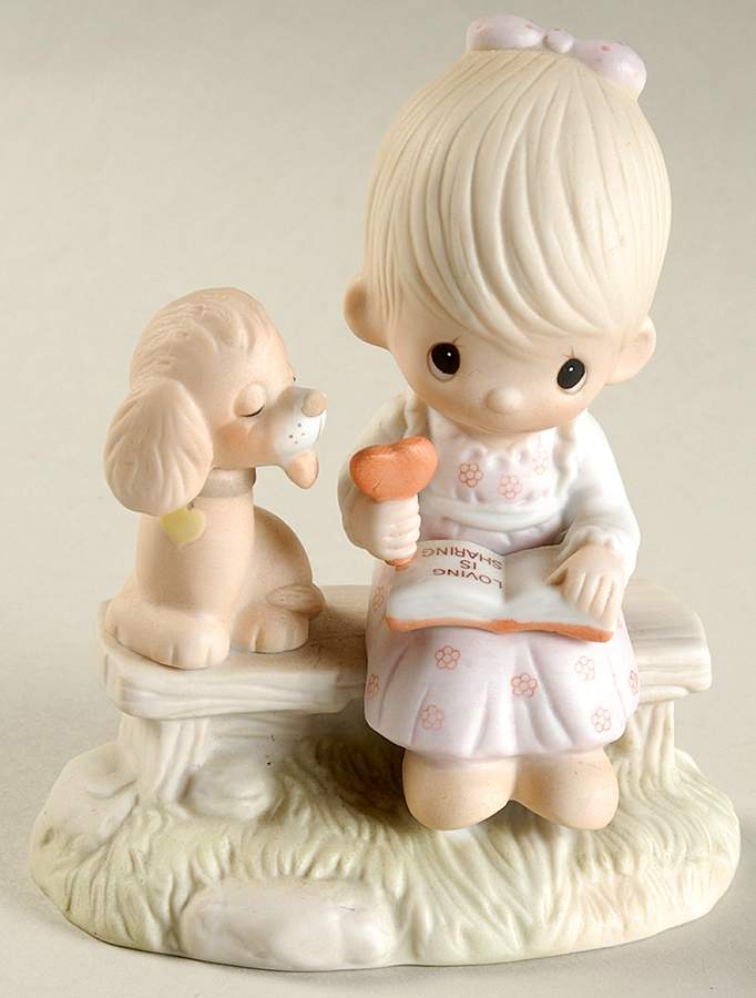 Loving Is Sharing-Girl Triangle-Loving Is Sharing - Triangle Trademark With Box by Precious Moments-1