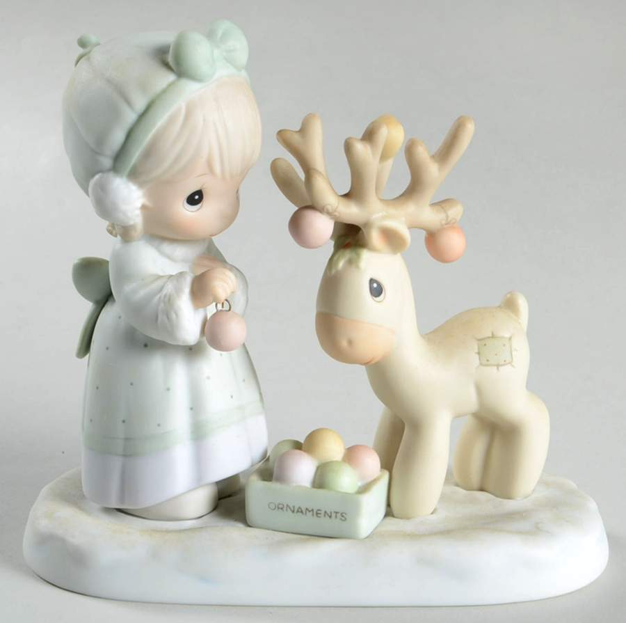 Merry Christmas Deer G-Clef-Merry Christmas Deer - G Clef Trademark With Box by Precious Moments-1
