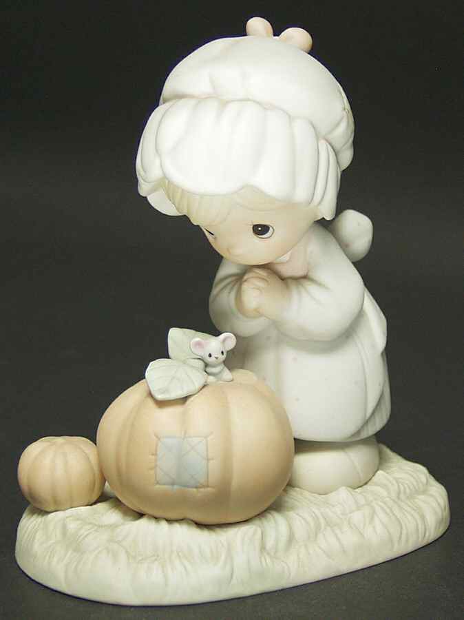 October-Calendar Girls Flower-October - Flower Trademark With Box by Precious Moments-1