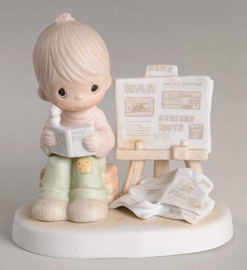 Peace Amid The Storm No Mark-Peace Amid The Storm - With Box, No Trademark by Precious Moments-1
