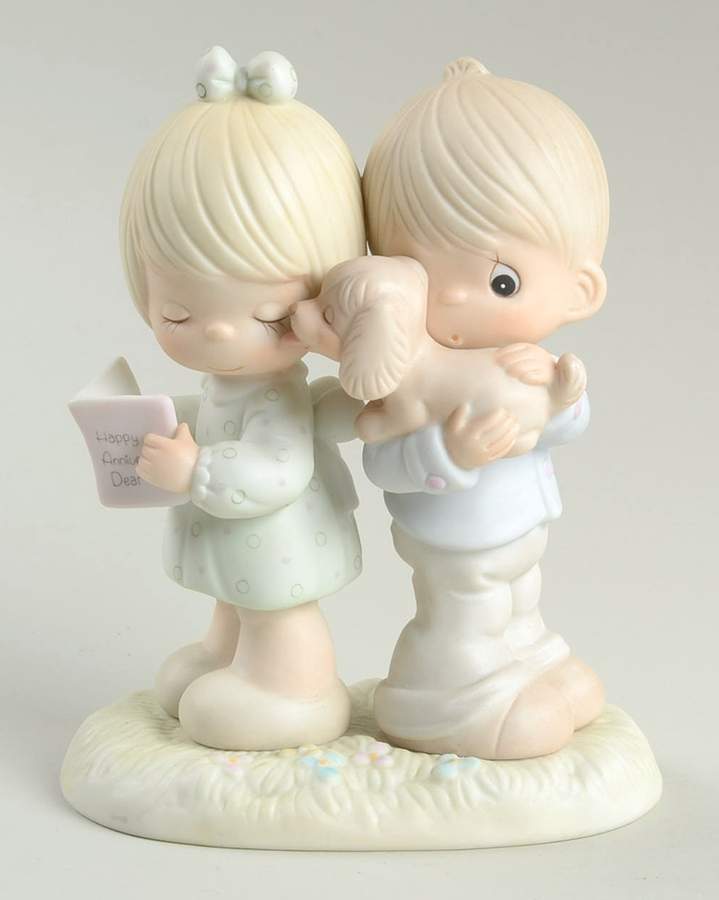 Puppy Love Is From Above Flower-Puppy Love Is From Above - Flower Trademark With Box by Precious Moments-1