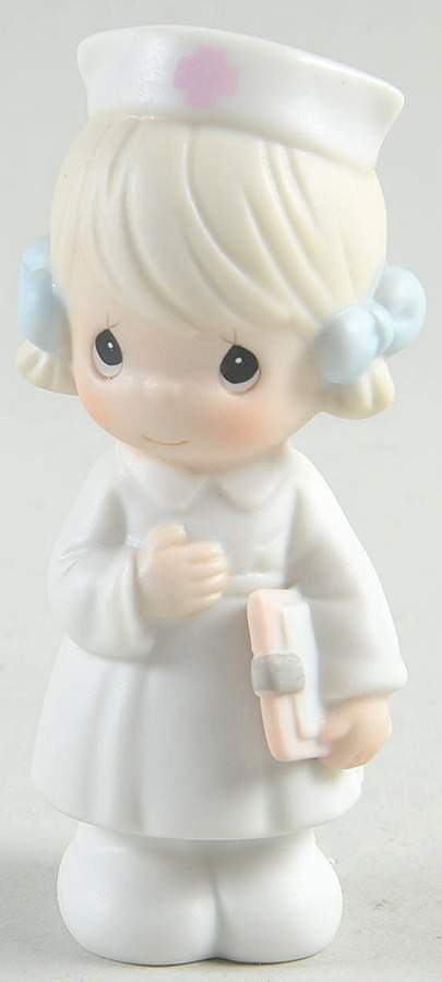 Sugar Town Figurines & Houses Jan-Trumpet-Nurse Holding Clipboard - Trumpet Trademark, No Box by Precious Moments-1