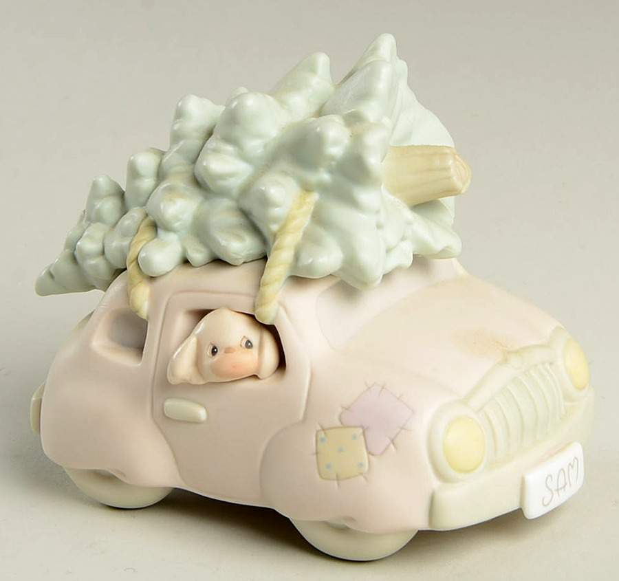 Sugar Town Figurines & Houses Ship-Sam's Car - Nb10 Sailboat, No Box by Precious Moments-1