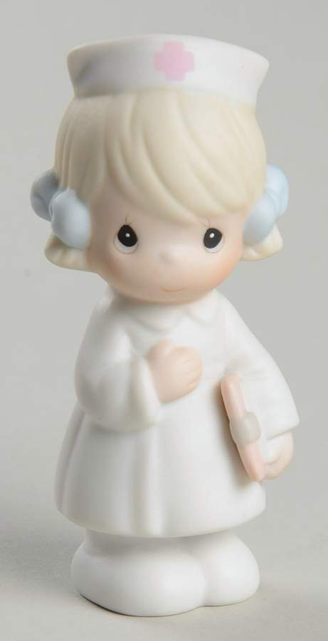 Sugar Town Figurines & Houses Jan-Heart-Nurse Holding Clipboard - Nb19 Heart, No Box by Precious Moments-1
