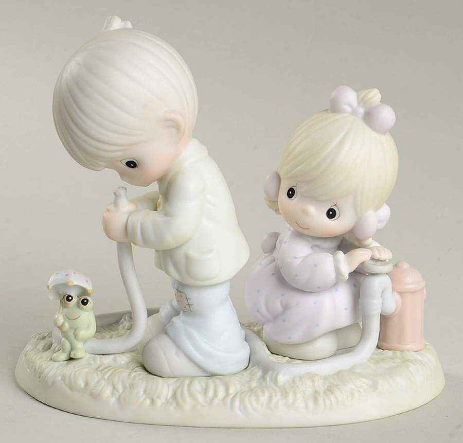 There Shall Be Showers of Blessings Heart-There Shall Be Showers Of Blessing - Heart Trademark With Box by Precious Moments-1