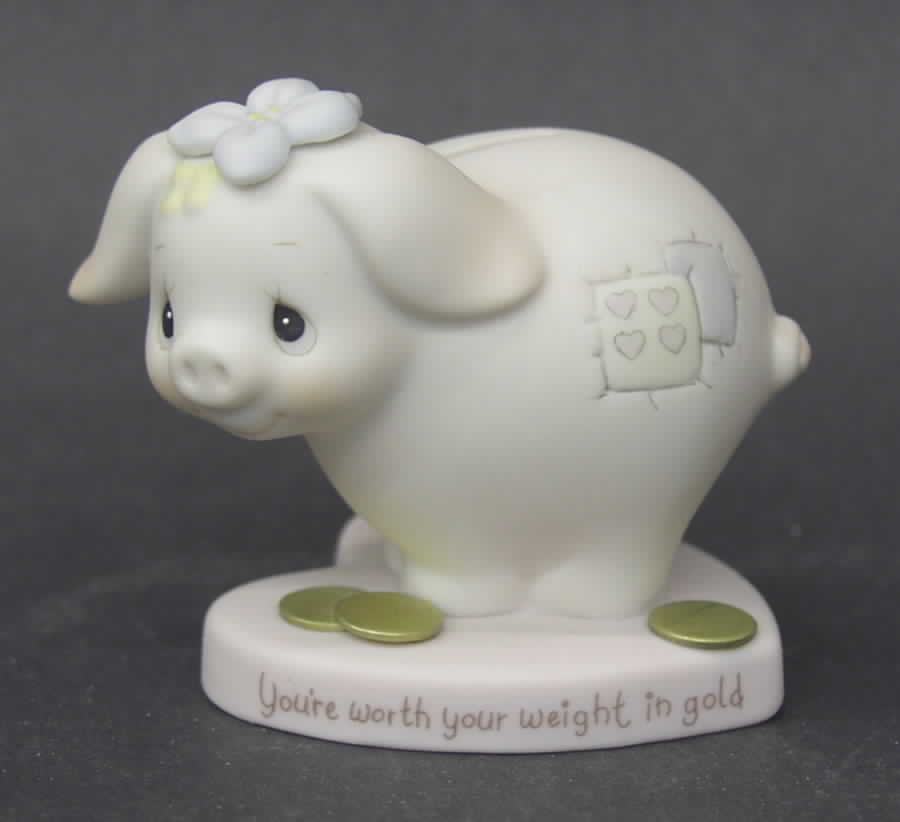 You're Worth Your Weight In Gold Flower-You're Worth Your Weight In Gold - Flower Trademark With Box by Precious Moments-1