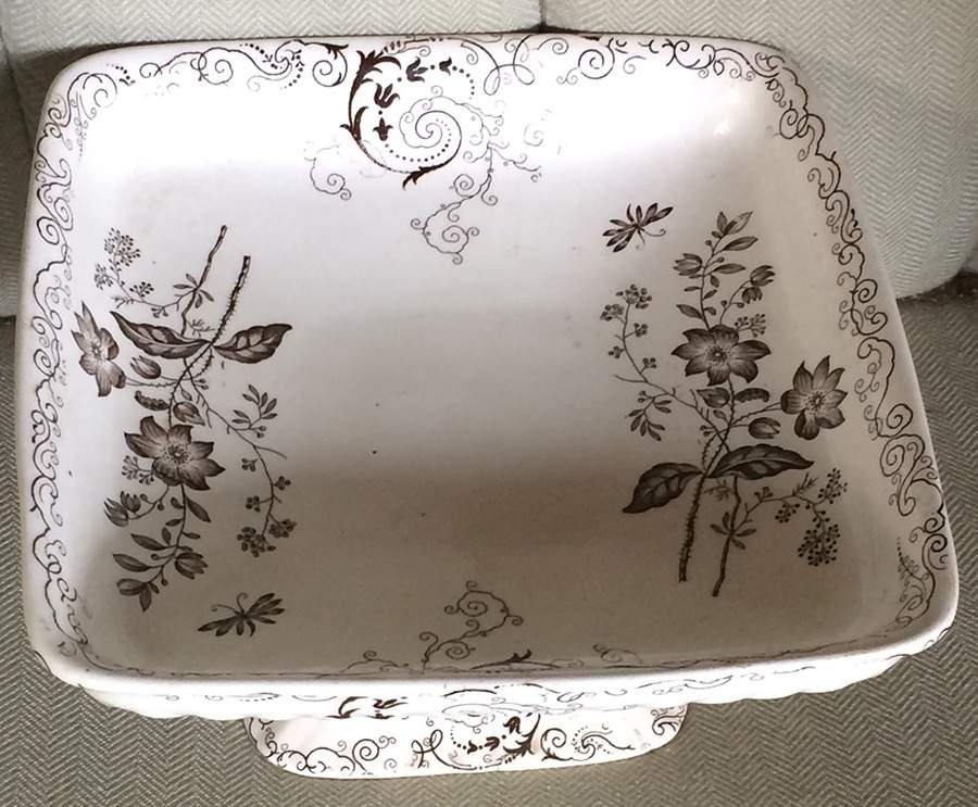 Chelsea Brown Round Compote (Height X Width) by Powell, Bishop & Stonier-1