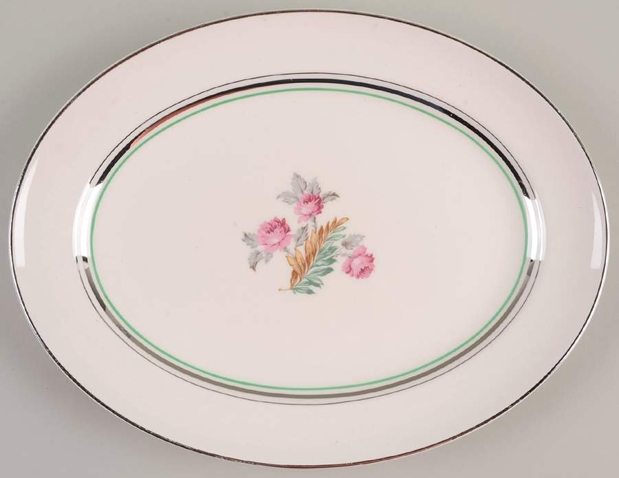 1219 11" Oval Serving Platter by Pope Gosser-1