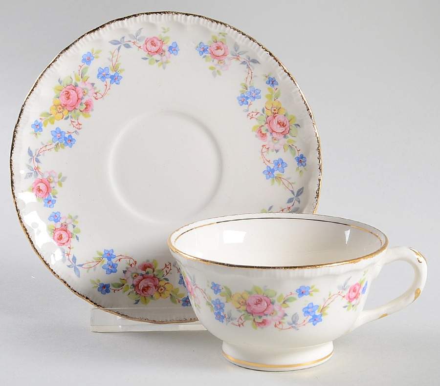 Flora Bell Footed Cup & Saucer Set by Pope Gosser-1