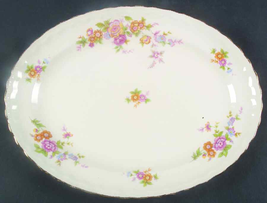 Mary Ellen 13" Oval Serving Platter by Pope Gosser-1