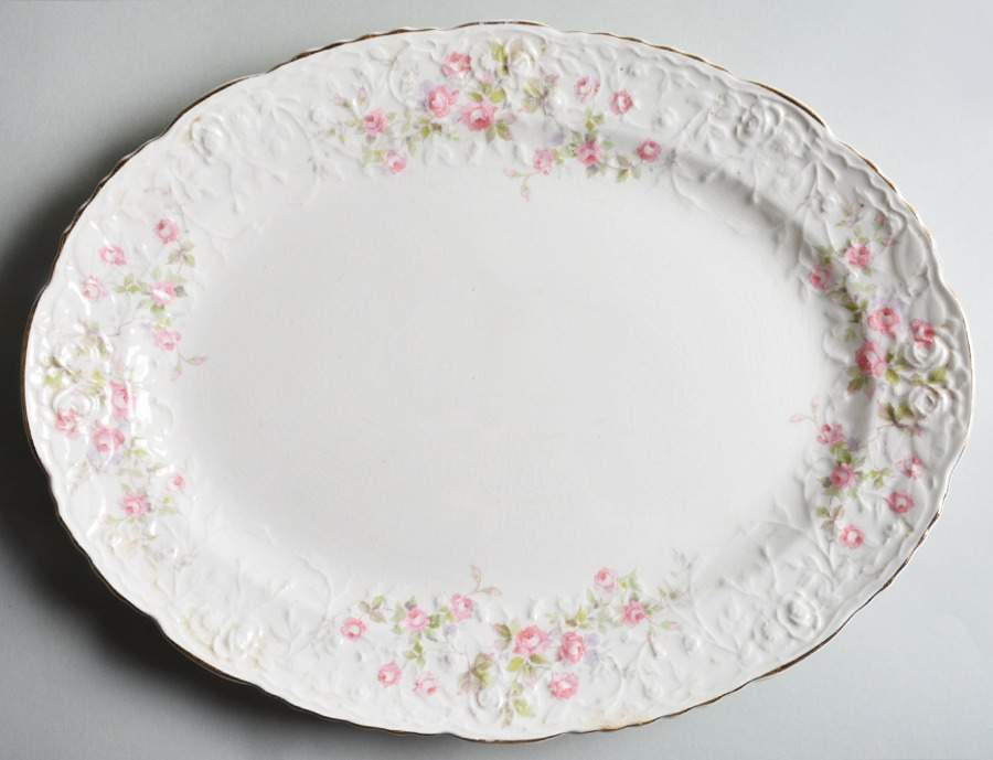 Rosebank 15" Oval Serving Platter by Pope Gosser-1