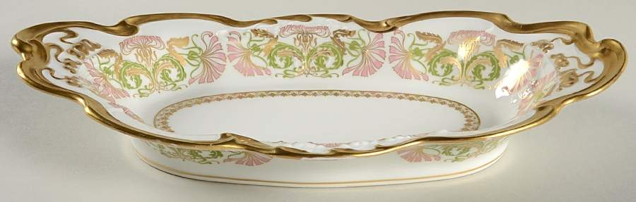 POY1 12" Shallow Oval Bowl by Jean Pouyat-1