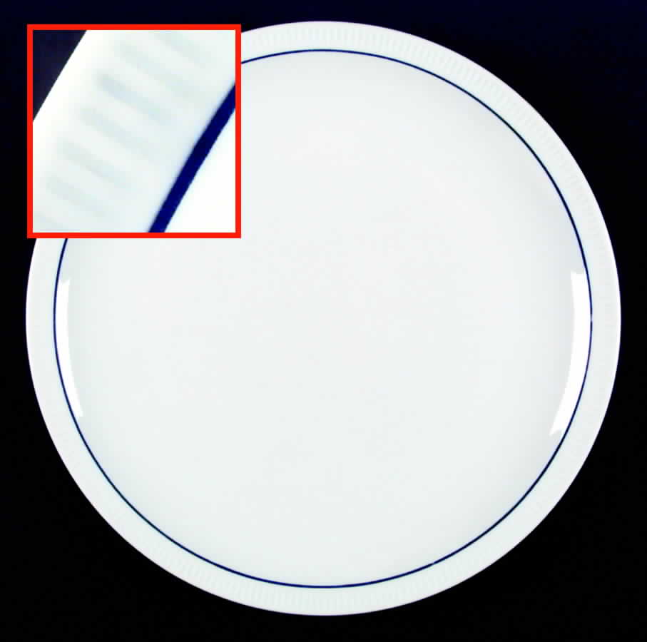 Blue Line Dinner Plate by Prisma-1