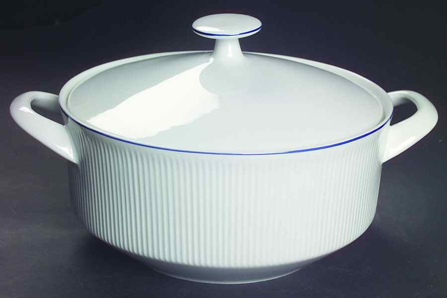 Blue Line Round Covered Vegetable by Prisma-1