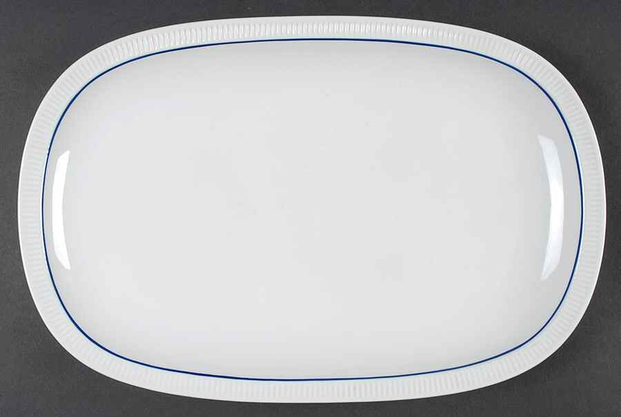 Blue Line 13" Oval Serving Platter by Prisma-1