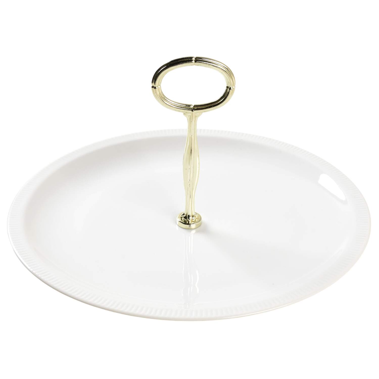 Vienna Round Serving Plate with Center Handle (Dp) Hc by Prisma-1