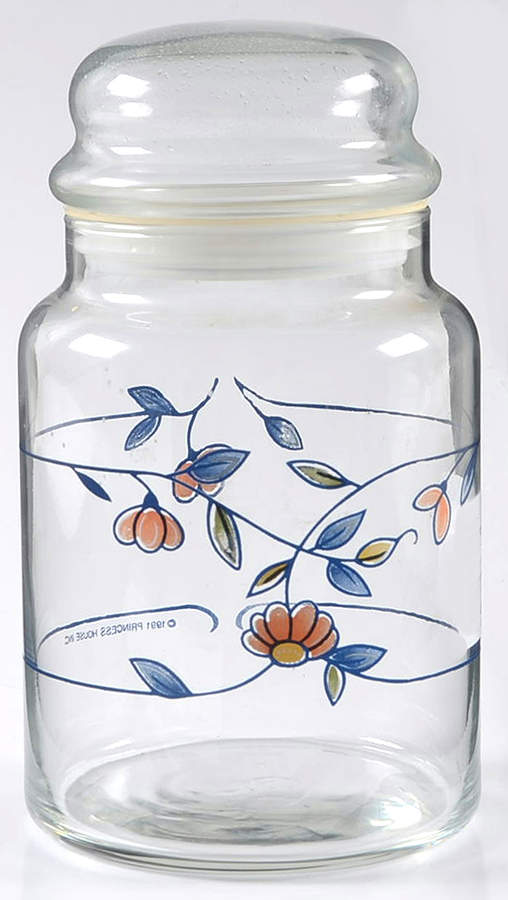 Heritage Blossom Medium Glassware Canister by Princess House-1