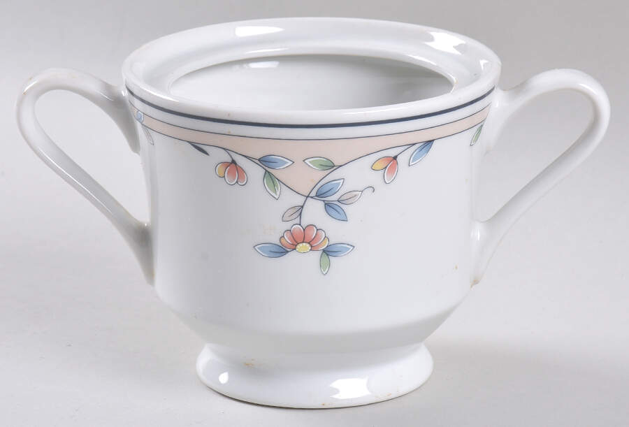 Heritage Blossom Sugar Bowl No Lid by Princess House-1