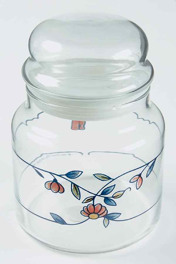 Heritage Blossom Small Glassware Canister by Princess House-1
