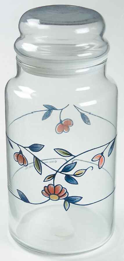 Heritage Blossom Large Glassware Canister by Princess House-1