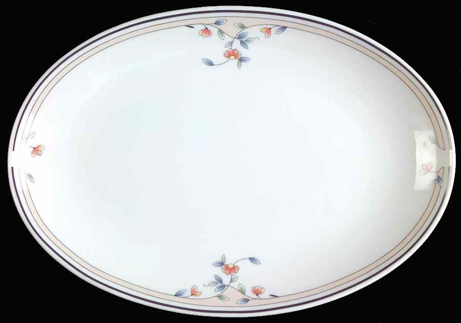 Heritage Blossom Relish/Gravy Underplate by Princess House-1