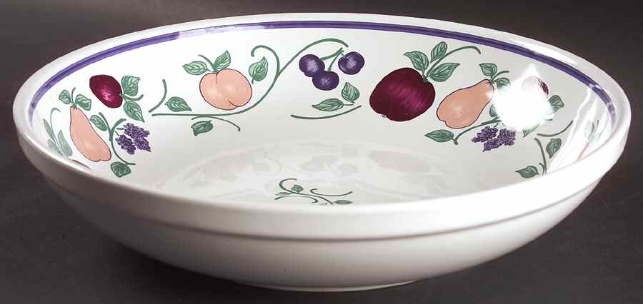 Orchard Medley 12" Pasta Serving Bowl by Princess House-1
