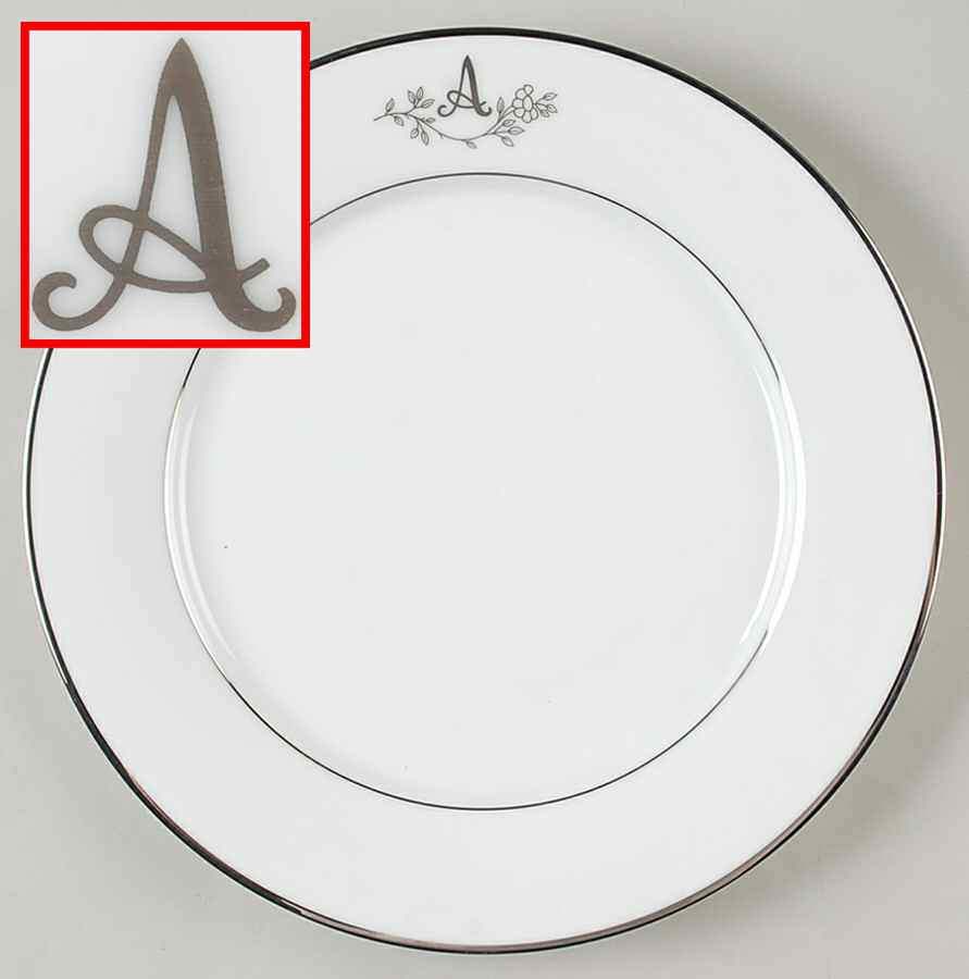 Princess Heritage (Platinum Trim) Dinner Plate by Princess House-1