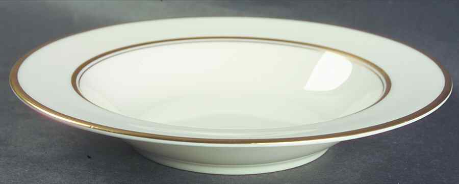 Golden Ring Rim Soup Bowl by Nancy Prentiss-1