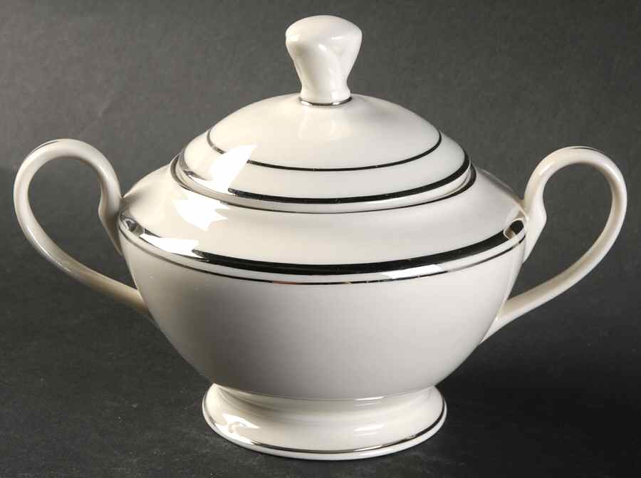 Silver Sonnet Sugar Bowl & Lid by Nancy Prentiss-1
