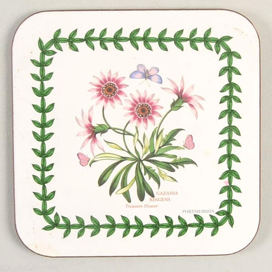 Botanic Garden Square Corkback Coaster by Portmeirion-1