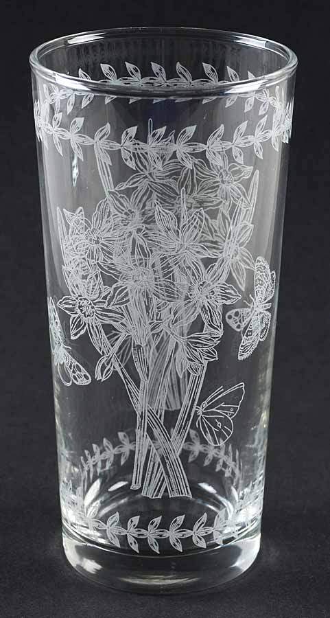 Botanic Garden 14 Oz Etch Glassware Highball by Portmeirion-1