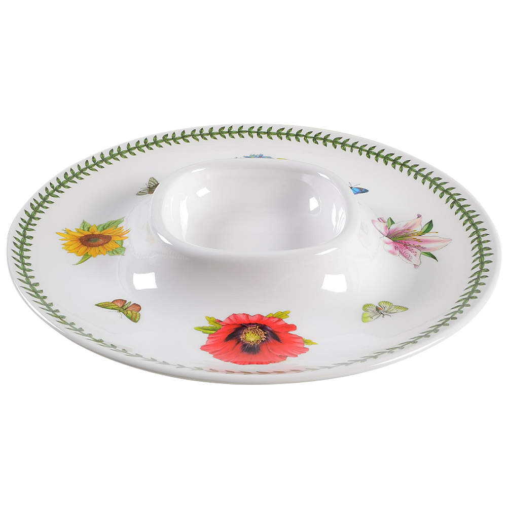Botanic Garden 1 Piece Melamine Chip & Dip by Portmeirion-1