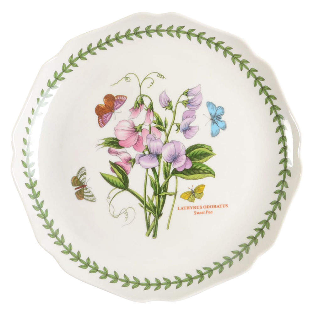 Botanic Garden Chip/Dip Plate (Footed Scalloped Sorbet/Dip Bowl) by Portmeirion-1