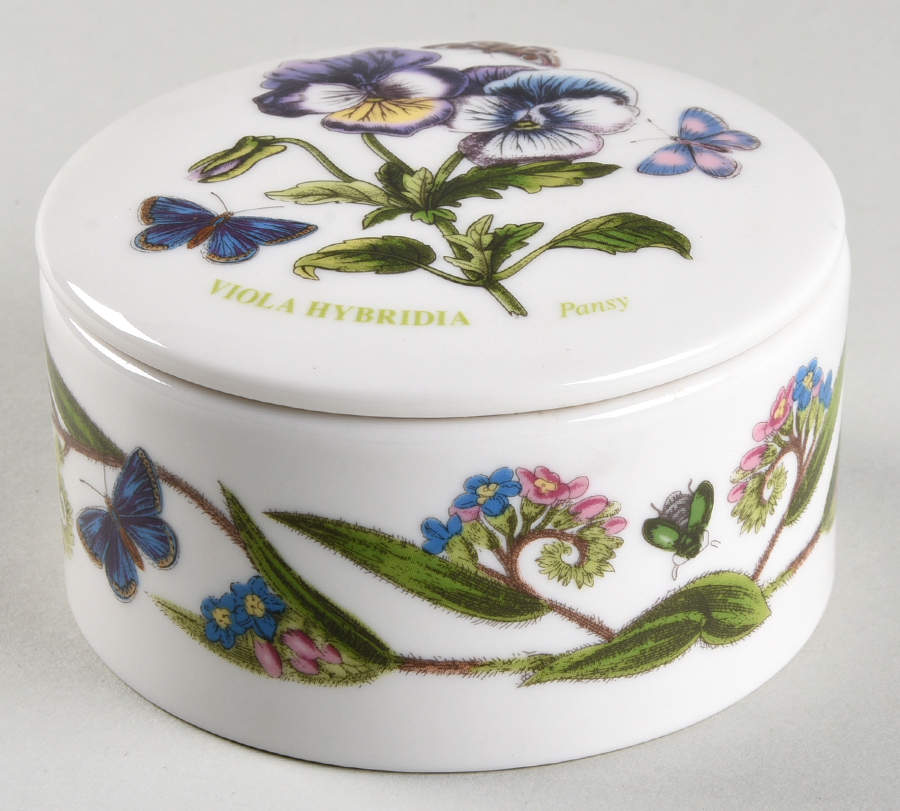 Botanic Garden 3" Round Treasure Box & Lid by Portmeirion-1