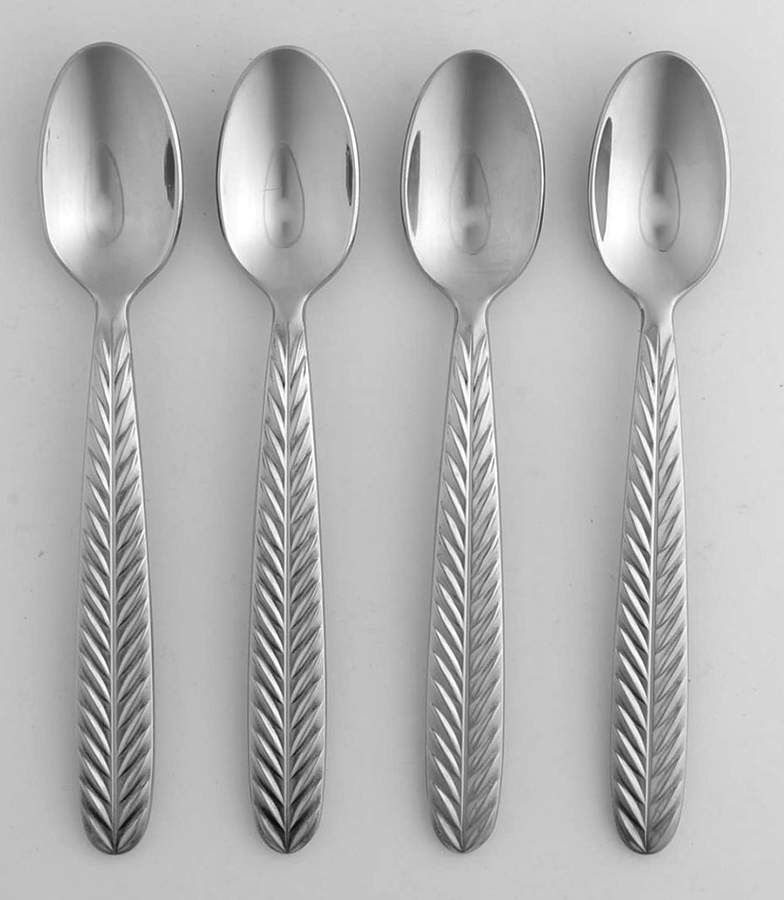 Botanic Garden Dessert Spoon-All Stainless - Set of 4 by Portmeirion-1