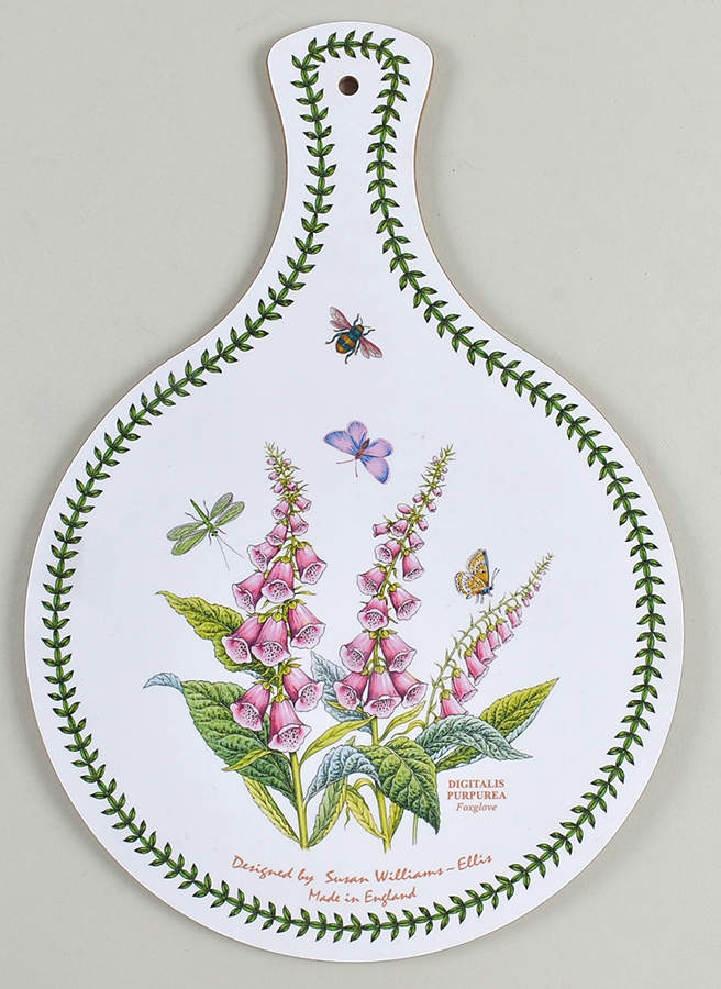 Botanic Garden Round Handled Melamine/Wood Cutting Board by Portmeirion-1