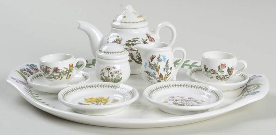 Botanic Garden 12-Piece Miniature Tea Set (No Box Set) by Portmeirion-1