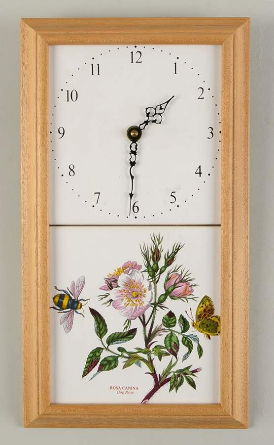Botanic Garden Wood Hanging Wall Clock by Portmeirion-1