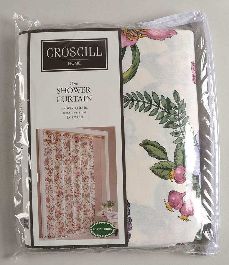 Botanic Garden 70" X 75" Cloth Shower Curtain by Portmeirion-1