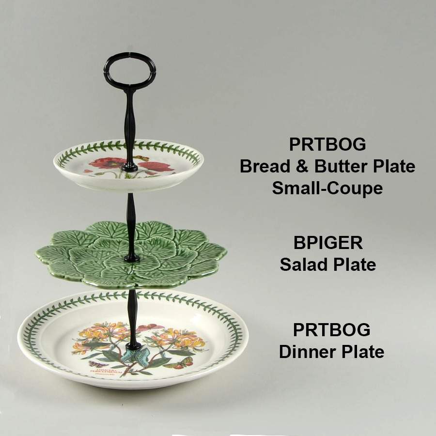 Botanic Garden Mixed/Match 3 Tier Serving Tray by Portmeirion-1