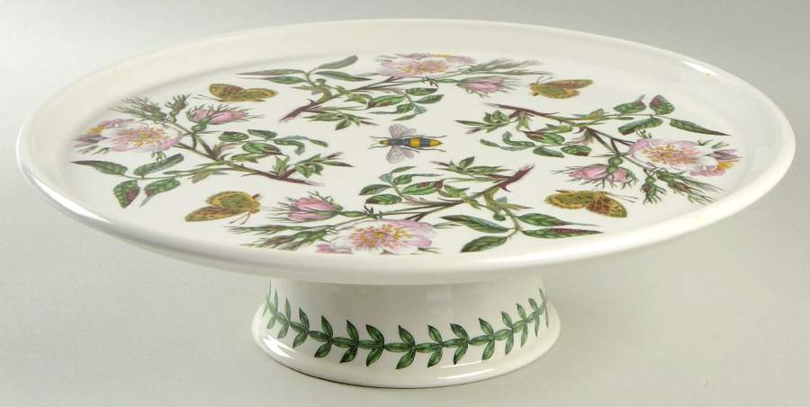Botanic Garden 12" Diameter Pedestal Cake Stand by Portmeirion-1