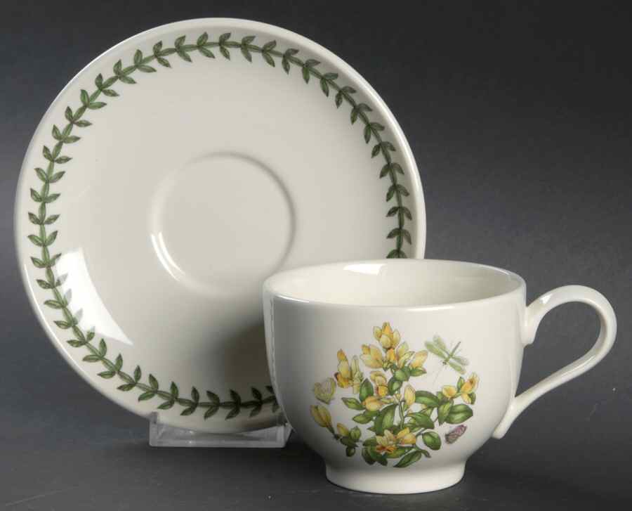 Botanic Garden Traditional Footed Cup & Saucer Set by Portmeirion-1