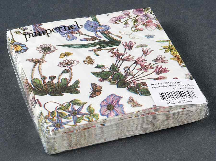 Botanic Garden Package of Paper Cocktail Napkins by Portmeirion-1