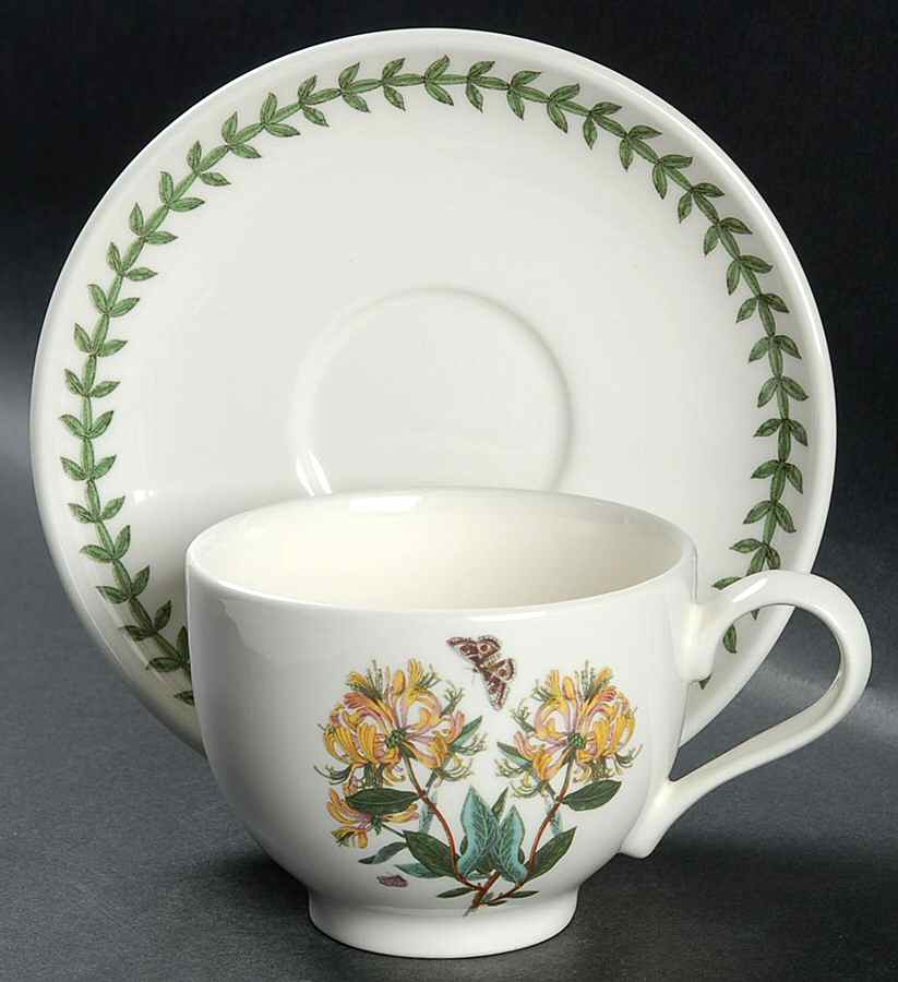 Botanic Garden Traditional Footed Cup & Saucer Set by Portmeirion-1
