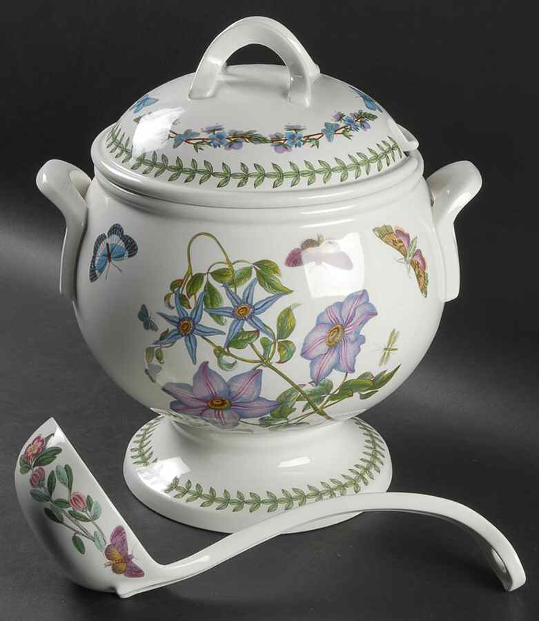 Botanic Garden Tureen & Lid with Ladle by Portmeirion-1