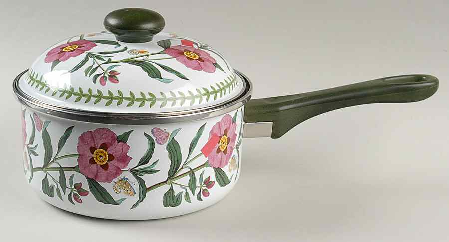 Botanic Garden 2qt Covered Metal Saucepan W/Metal Lid by Portmeirion-1