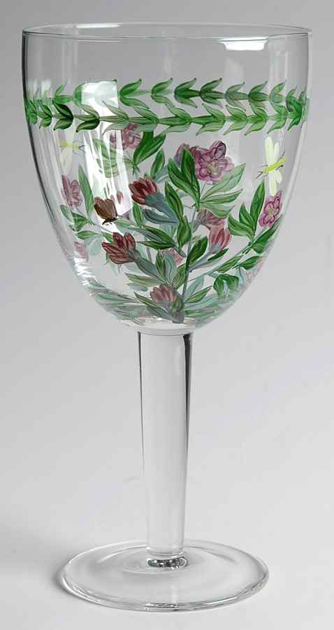 Botanic Garden 18 Oz Handpainted Glassware Goblet by Portmeirion-1