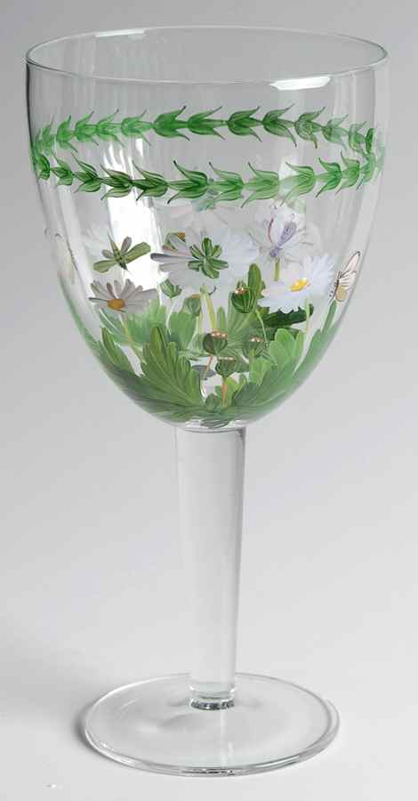 Botanic Garden 18 Oz Handpainted Glassware Goblet by Portmeirion-1