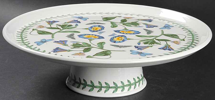 Botanic Garden 12" Diameter Pedestal Cake Stand by Portmeirion-1